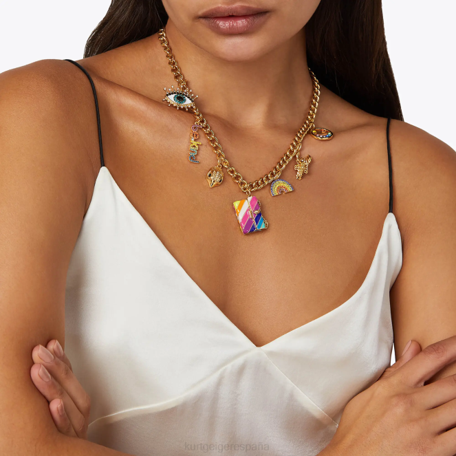 Kurt Geiger mujer collar con múltiples dijes de Londres 2LPR186 | accesorios oro